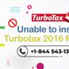 I am unable to install TurboTax 2016 Deluxe for Mac