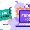 How to Fix Apple Error 4005 