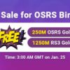 Seize the Great Chance to Enjoy 07 Runescape Gold for FREE on RSorder Jan. 25