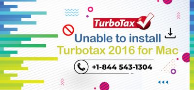 I am unable to install TurboTax 2016 Deluxe for Mac