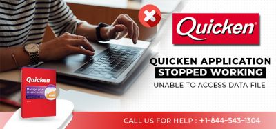 Quicken application stopped working, unable to access data files