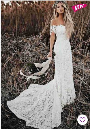 The white wedding dress gives the bride wearing a wedding dress a pure wish